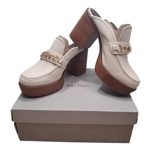 New Franco Sarto Women's Katra Clog - Color: Chifon Beige - Size: 10M (26 cm) - Picture 2 of 15